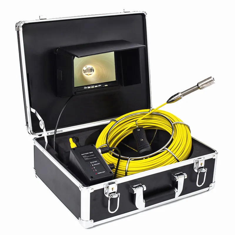 23mm Lens Industrial Endoscope 20M to 50M Cable Sewer Pipe Inspection Camera Kit With DVR Function