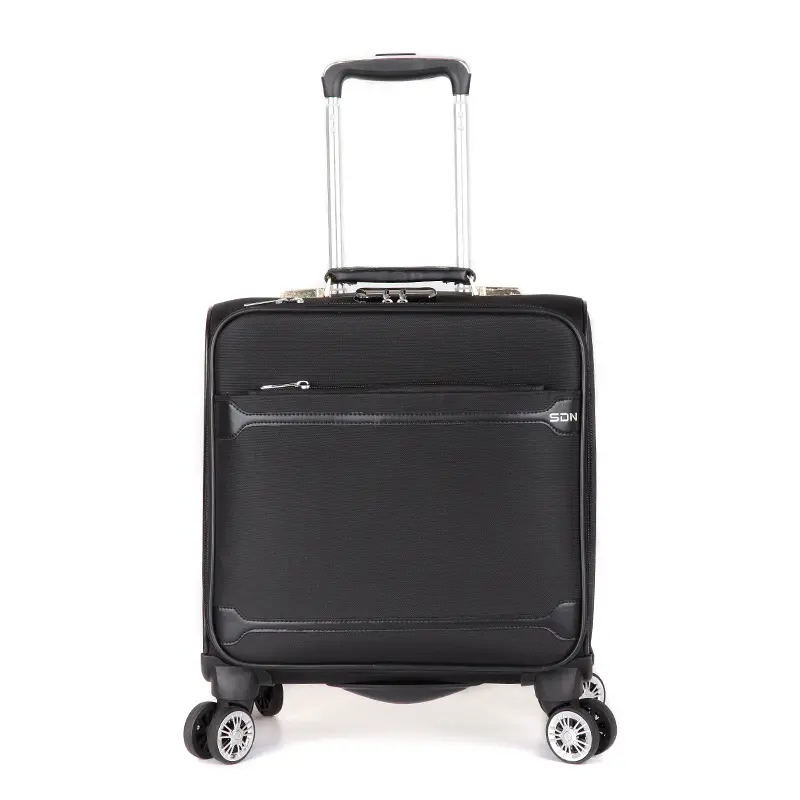 Легкая нейлоновая дорожная мягкая Спиннер, чемодан на колесиках, сумка для одежды на колесиках с 4 колесиками, Черная