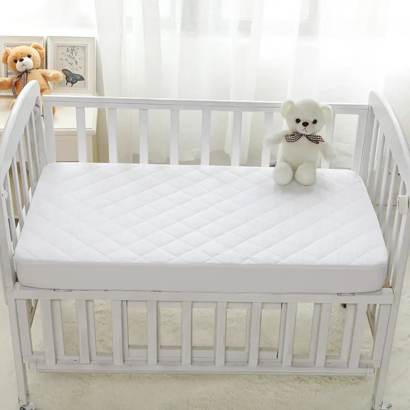 Стандартный размер, водонепроницаемое защитное покрытие матраса, хлопковая простыня для кроватки