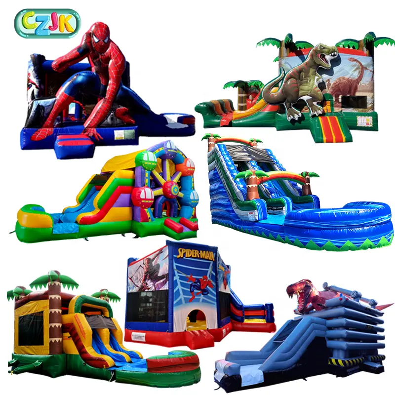 Outdoor Jump Jumper Inflatable Combo Adult Bouncer  Pvc Jumping Castle Bounce House And Water Slide Party Rental For Kids