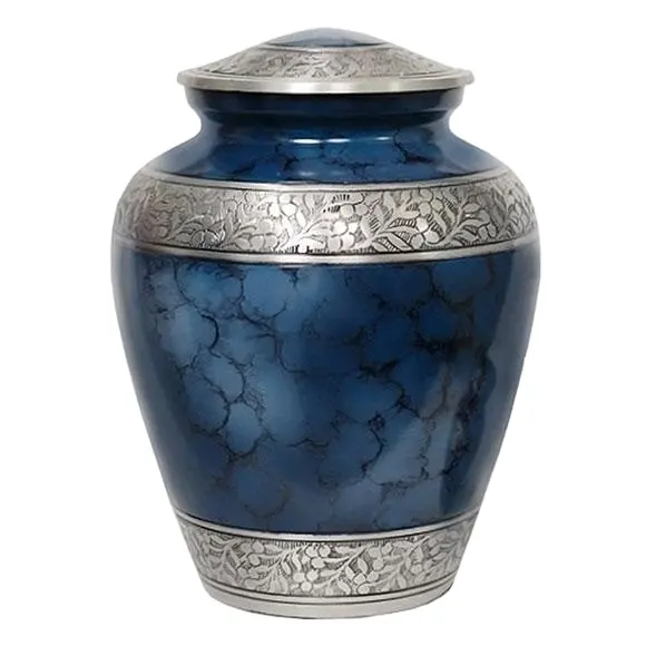 Cremation Urn in Classic Gatta Urns for Funeral Supplies in fine enamel finishing for ashes in Indian Handicraft Manufacturers