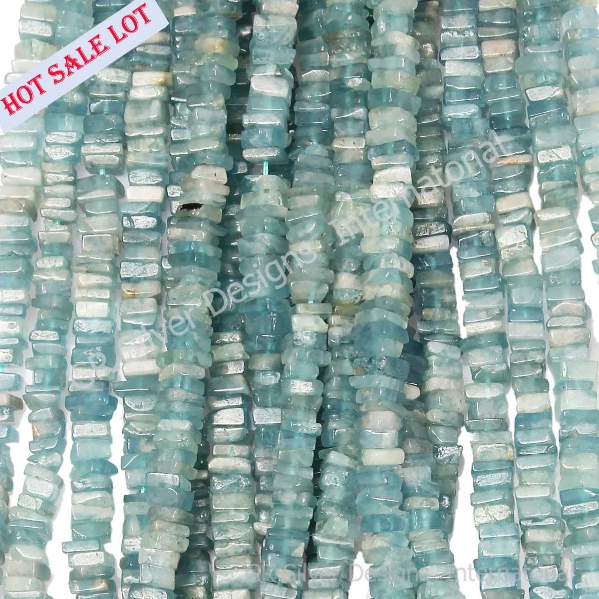 Аквамариновые бусины из драгоценных камней, квадратный кабошон с плоской задней стороной, полудрагоценные бусины из ниток, самодельные ювелирные изделия, квадратные синие аквамариновые бусины