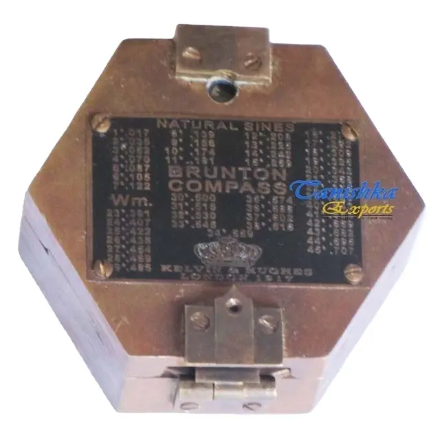 Предмет для коллекционирования черный античный латунный рабочий брюнтон компас ручной работы морской античный морской Подарочный Компас для влюбленных