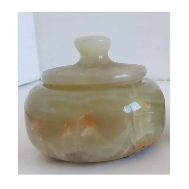 Small Size Genuine Onyx Sugar Pot For Kitchen Use