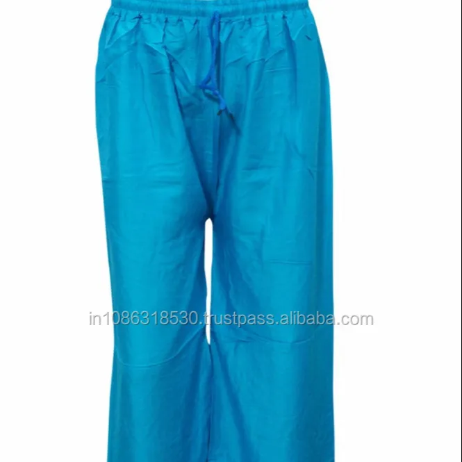 Harem palazzo BOHO SEXY FLIRTY WIDE LEG Sky BLUE SOLID HAREM PANTS Palazzo Yoga pants Gypsy Hippie Baggy Pant