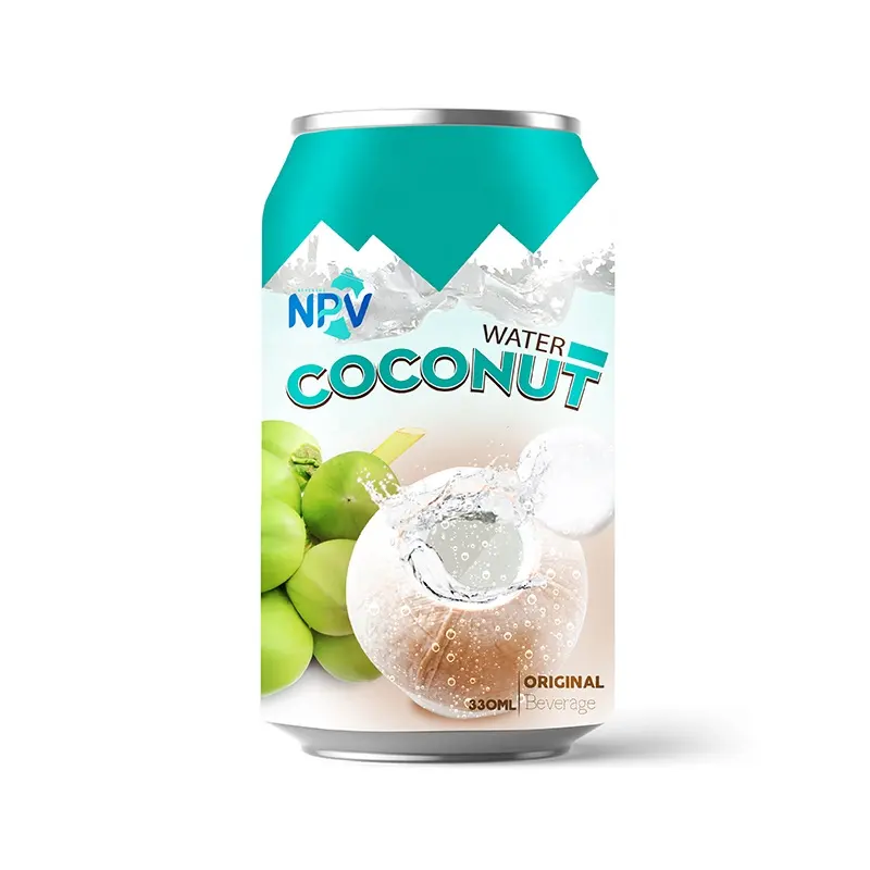 Поставщик оптом купить OEM кокосовая вода из Вьетнама Лучшая цена 330 мл банка свежая натуральная кокосовая вода