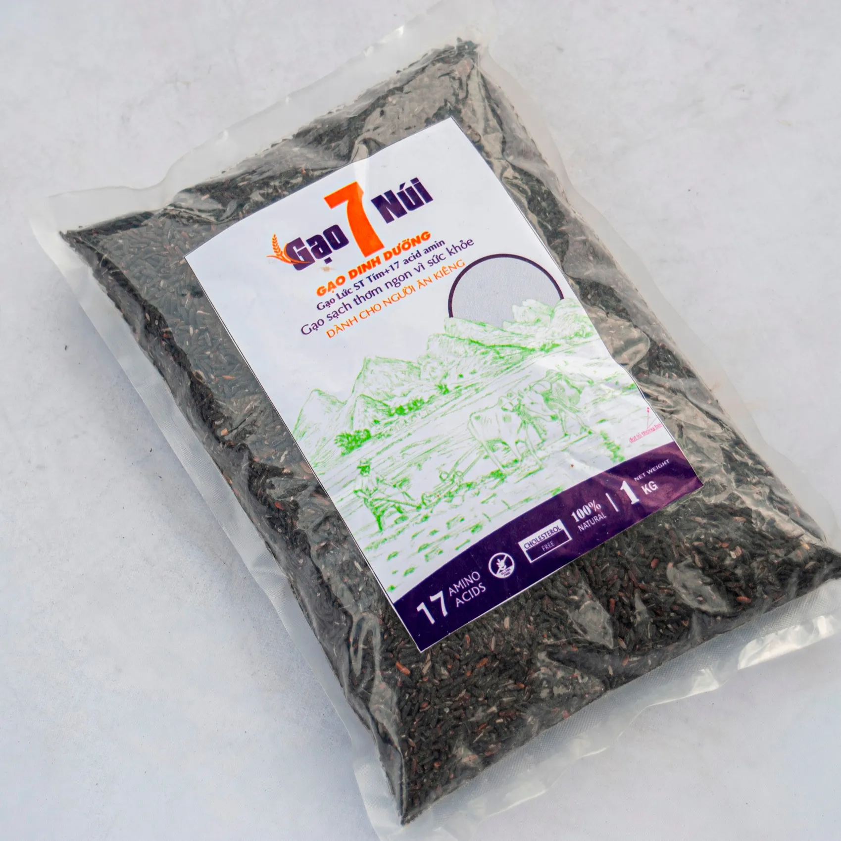 Private OEM Label 18 months Shelf Life St Black Rice With Organically Farming Good For Health