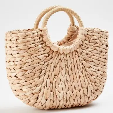 Натуральные плетеные вручную пляжные сумки с Гиацинтом, высококачественные большие соломенные сумки, низкая цена от Вьетнама