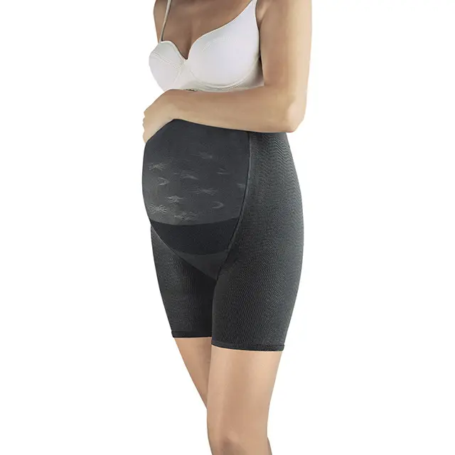 Shaping, elastic girdle with micro-massaging effect for expectant mothers to reduce water retention and cellulite