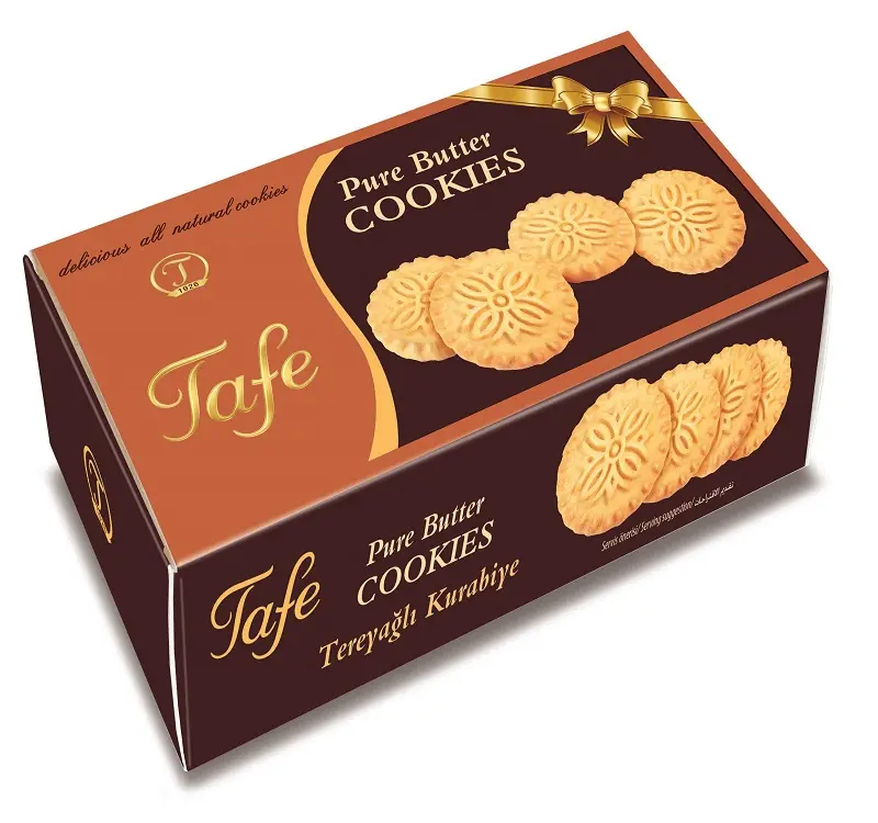 Tafe Pure Butter Shortbread Cookies Carton Box 50g - code 295