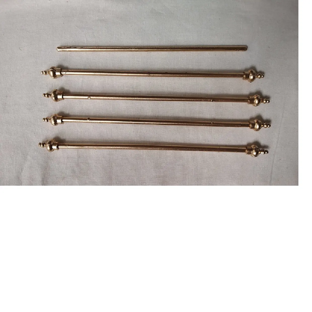 Scroll Rods in Gold Finishes