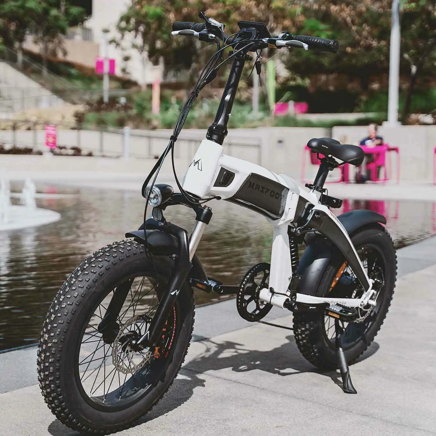 100% MaxFoot MF-19 Electric Bicycle 1000W Bafang Foldable EBike