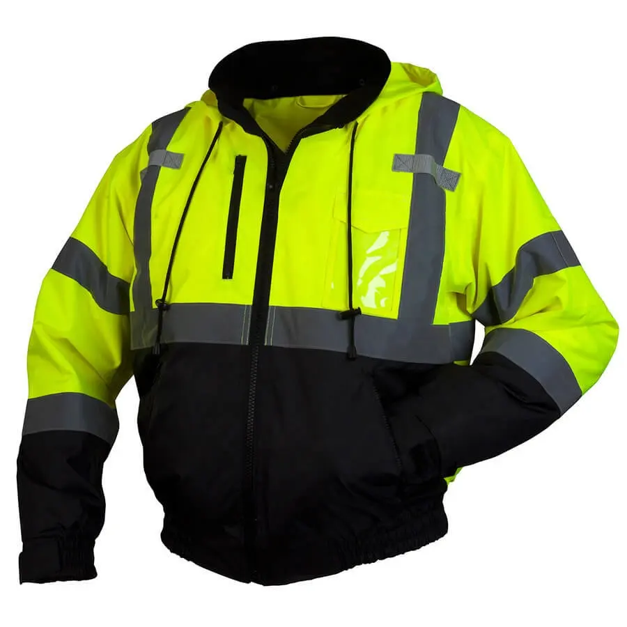 Оптовая продажа, зимняя рабочая одежда для строительства, светоотражающая оранжевая Защитная куртка