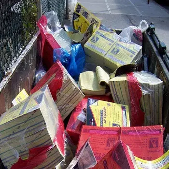 Waste Yellow Pages Telephone directories