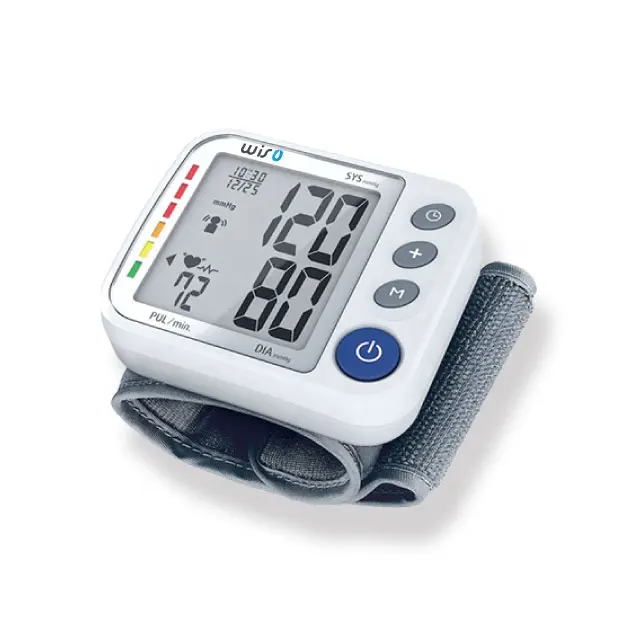 Big LCD Display Screen Heart Blood Pressure Monitoring Wrist Watch
