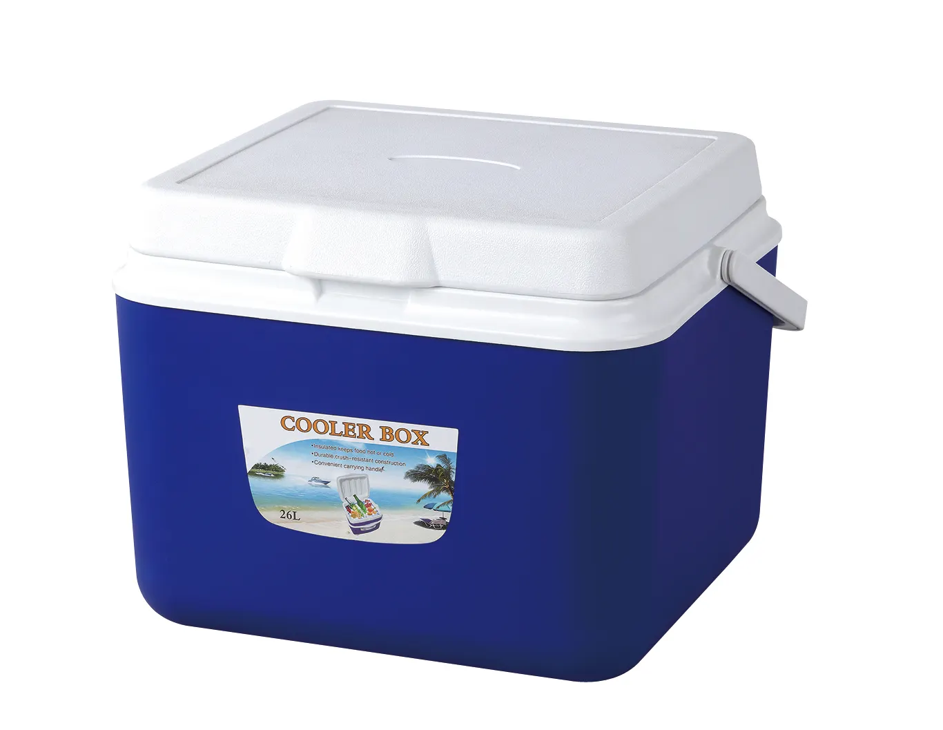 Plastic Cooler Box Plastic PP Outdoor Picnic 26L EPS Cooler Box