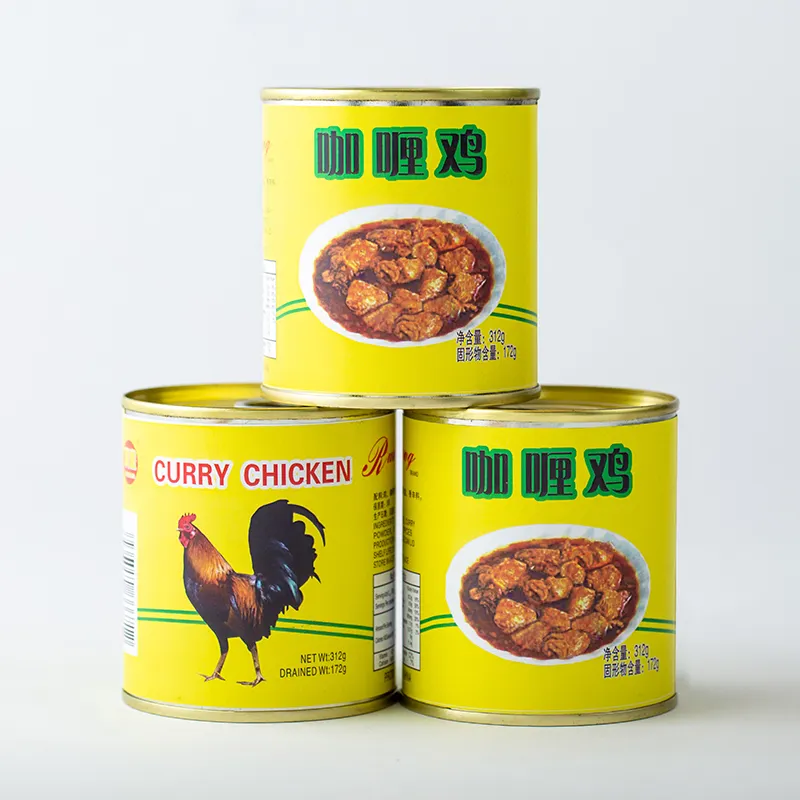 Flavored Canned Curry Chicken Can 312g per