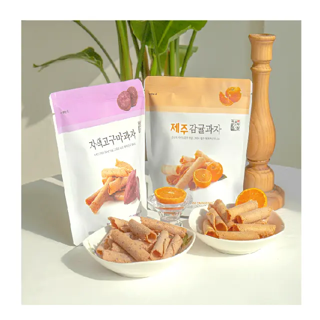 Производительный лучшие продажи JEJU мандарин, фиолетового сладкого картофеля печенье Сделано в Корее