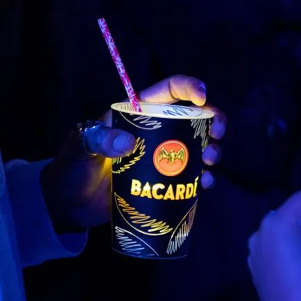 Светодиодная чашка bacardi, Bacardi Dups, Bacardi, светодиодные чашки