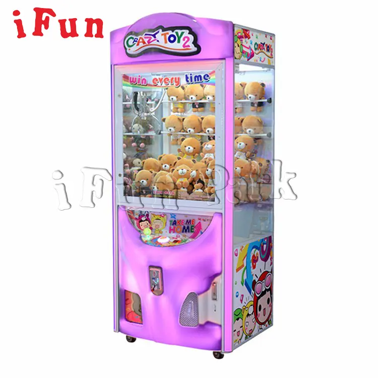 Classic Claw Crane Machine, Crazy Toy 2, Coin Operated Games, Catch Doll Gift, Arcade Game Machine