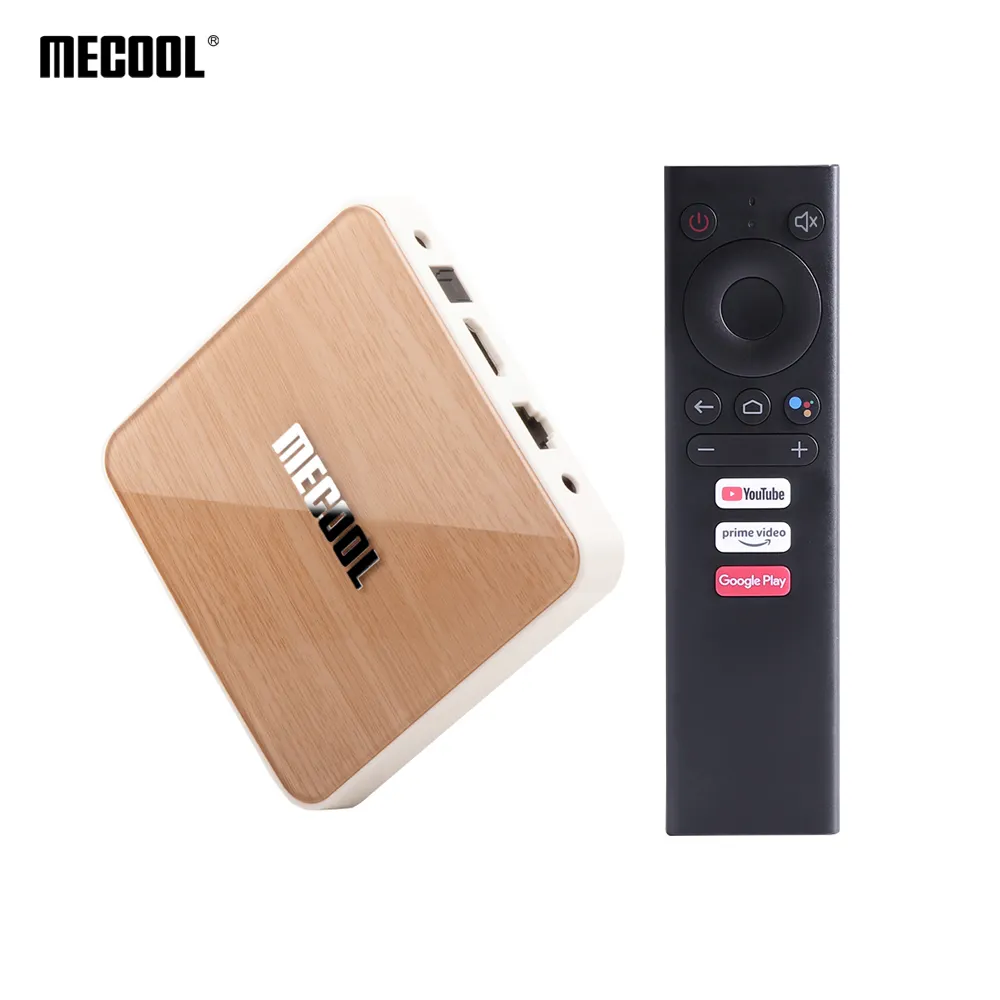 New MECOOL KM6 Deluxe Wholesale Amlogic S905X4 4GB 64GB Youtube AV1 Android 10 4K Smart Streaming Android TV Box Set Top Box