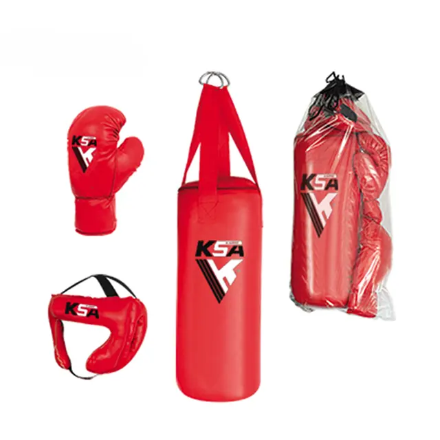 Kids Boxing Gear High Quality PU Leather Complete Boxing Set