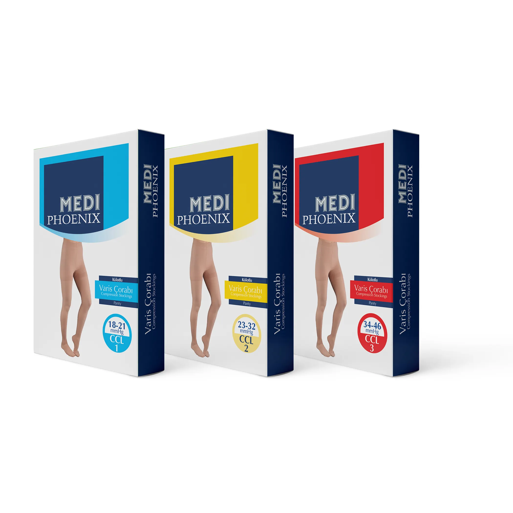 Best Quality Product - Medi-Phoenix Compression Stockings 23-32mmhg Panty CCL: 2 Open and Close Front Beige No 1 - 6