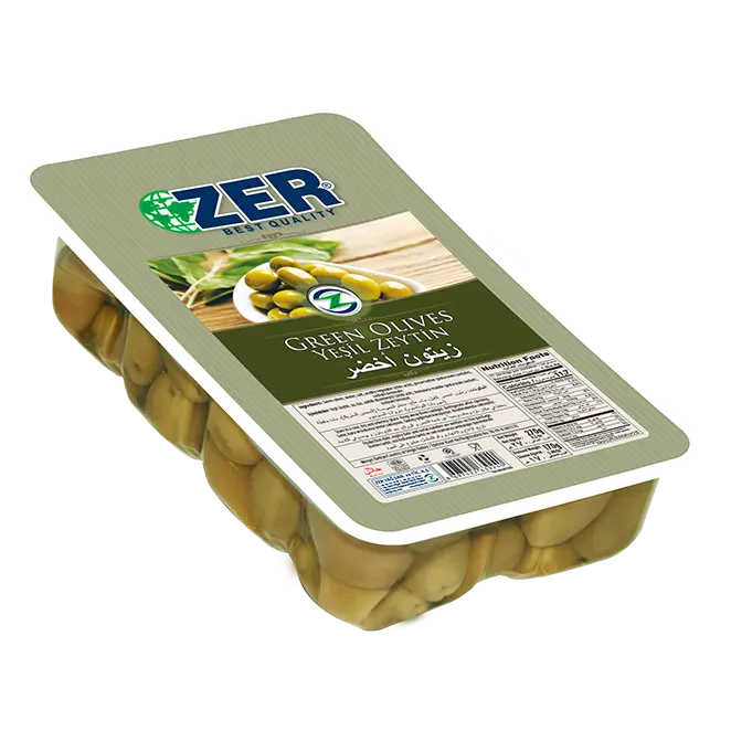 Zer Green Olives 170 gr x 48 Vacuum