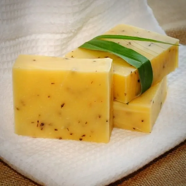 Organic Lemon Lemongrass & Turmeric Starch Soap - Effective Skin Care And Insect Repellant From Wahapy Vietnam