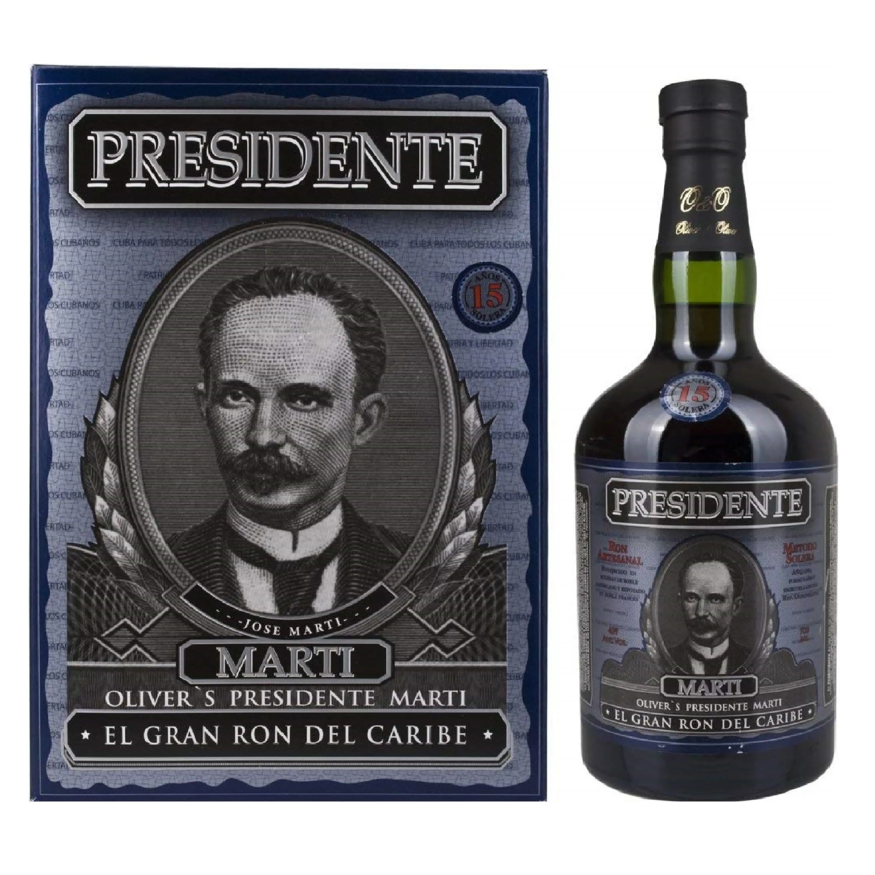 Ron Presidente 15 years 0,70 Litros 40% (R) + Estuche 0.70 L.