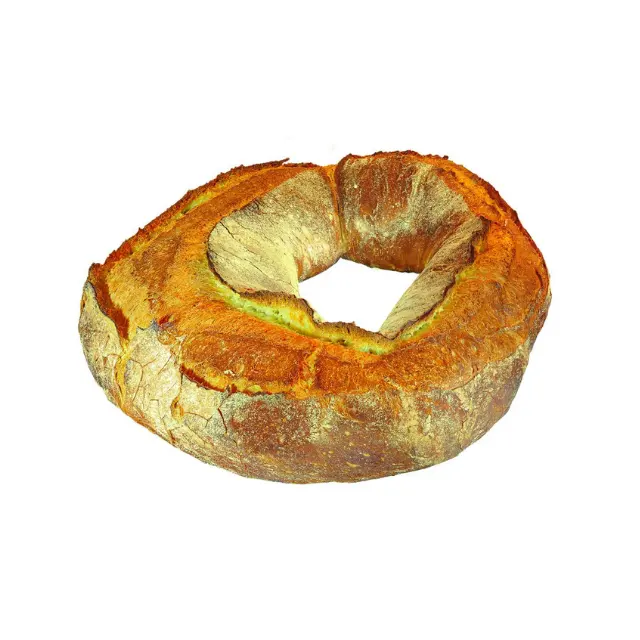 Made In Italy Part Baked  Crispy Frozen 350 g Wheat Semolina Ciambella Ring Shaped Bread for Restaurant