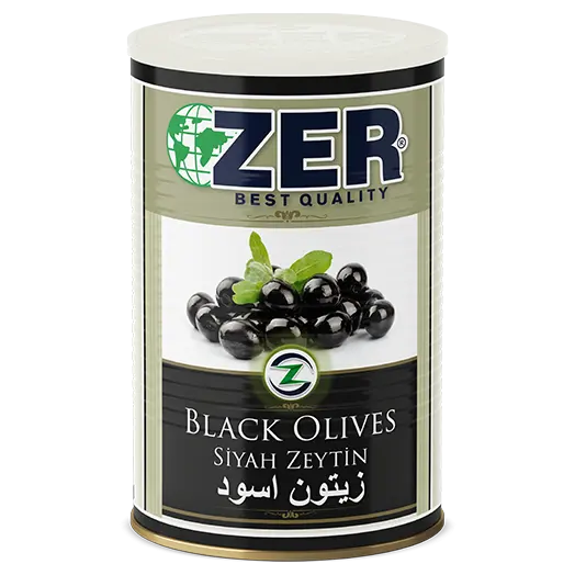 Zer Black Olives 3/2 x 9 Tin