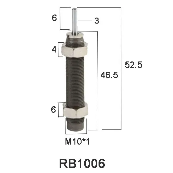 SHUYI RB1006 High Quality Hydraulic Pneumatic Industrial Shock Absorbers