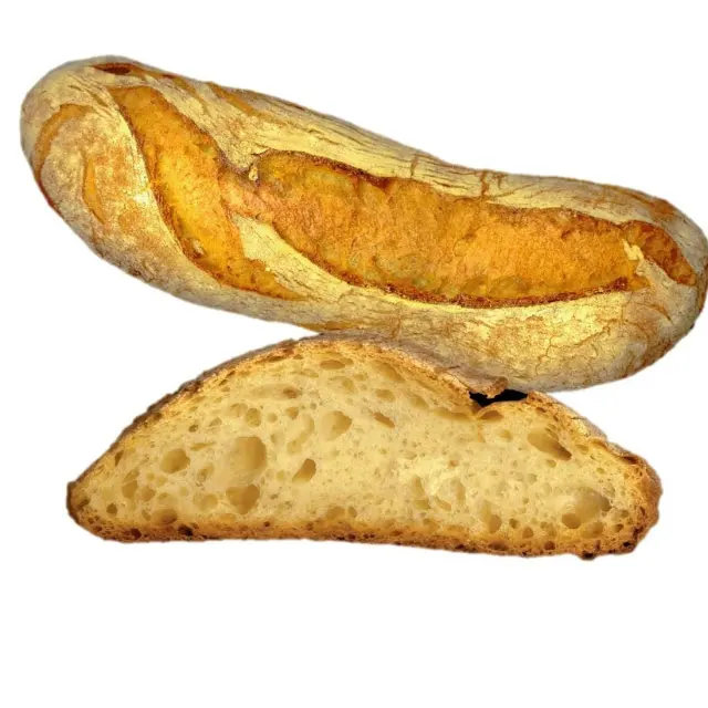 Made In Italy Gourmet Part Baked 280g Frozen Wheat Semolina Rustic Ciabatta Bread For Supplier