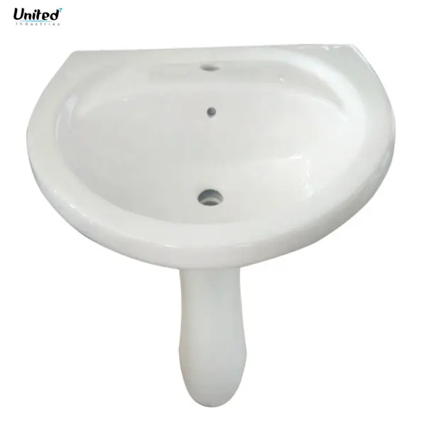 Repose wash basin with pedestal modern design wash basin sanitary ware bathroom sinks and wash basin