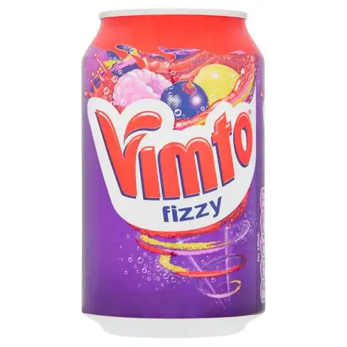 Газированный сверкающий напиток Vimto Fizzy, банки 330 мл из Великобритании