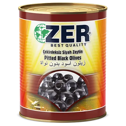 Zer Pitted Black Olives A10 x 4 Tin