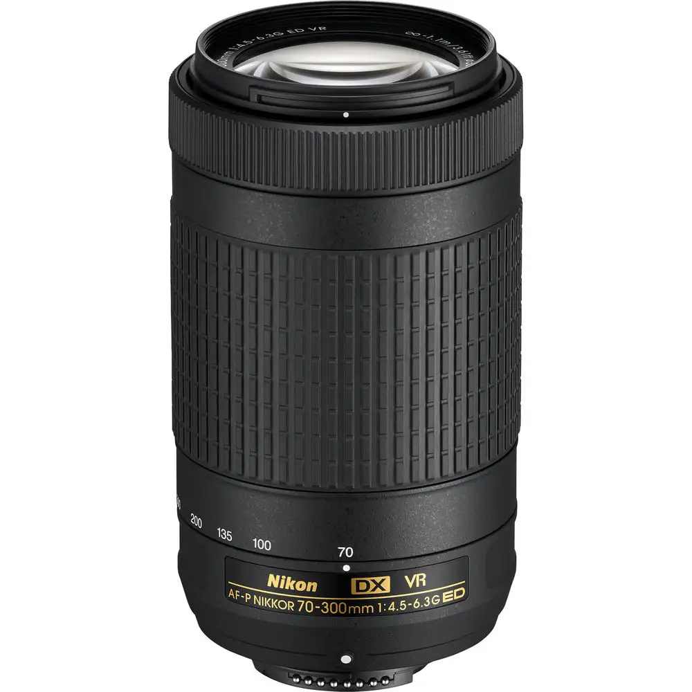 Nikon AF-P DX NIKKOR 70-300mm f/4.5-6.3G ED VR Lens for Nikon DSLR Cameras (20062)