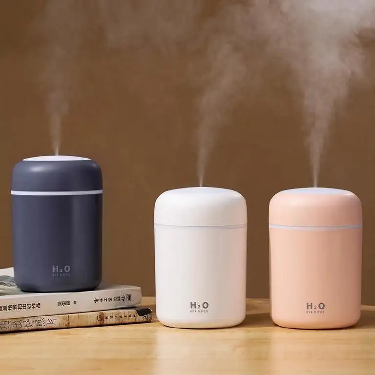 New Style Air Atomizer Humidifier Ultrasonic 500Ml Plastic Grain Rechargeable Usb Mini Humidifier