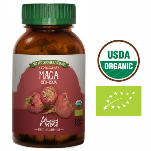 Herbal Extract Organic red Maca Capsules