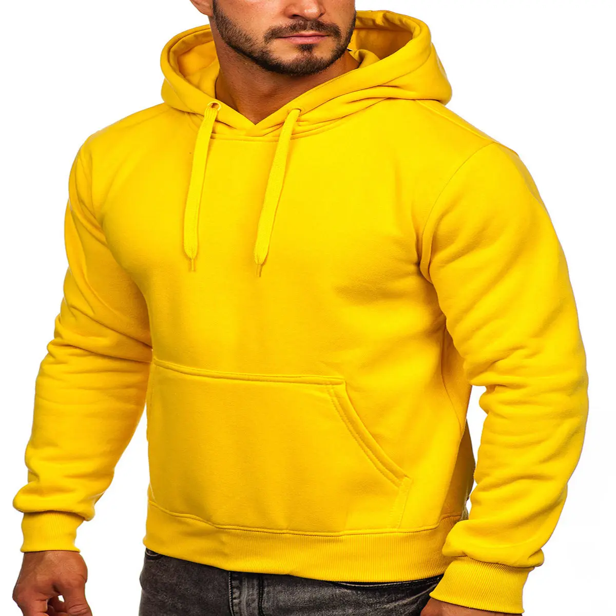 Hot Sale Wholesale Long Sleeve Hoodie Polyester Mens Hoodies