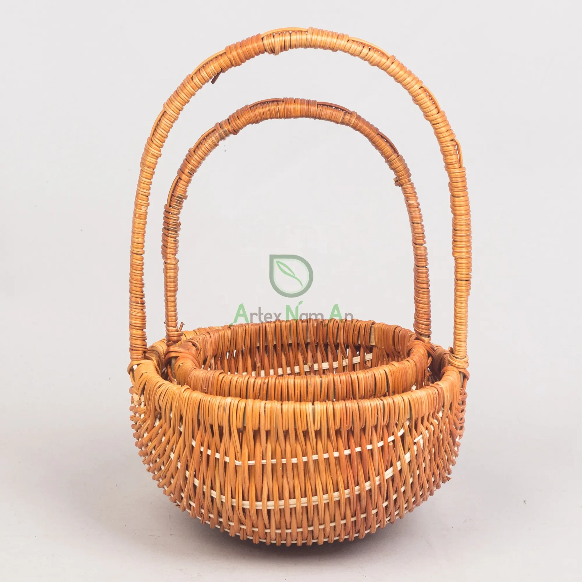 Newest design oval storage bamboo willow basket for gifts, flowers, picnic and home decor