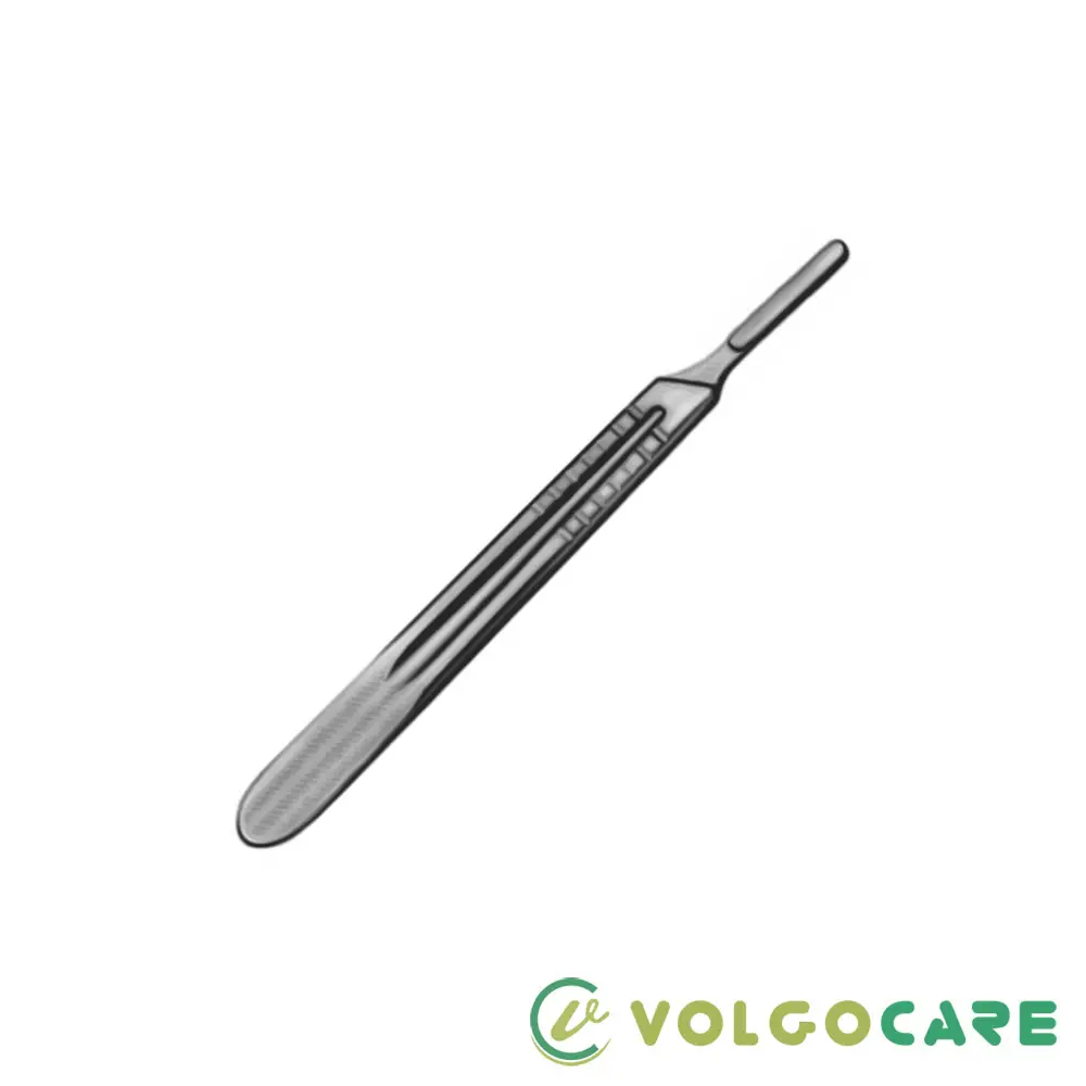 SCALPEL Handle NO. 4, STANDARD Machinery Steel Dsc PK Online Technical Support Volgo Care International Class I 05.0904 1years