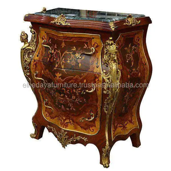 marquetry antique commode