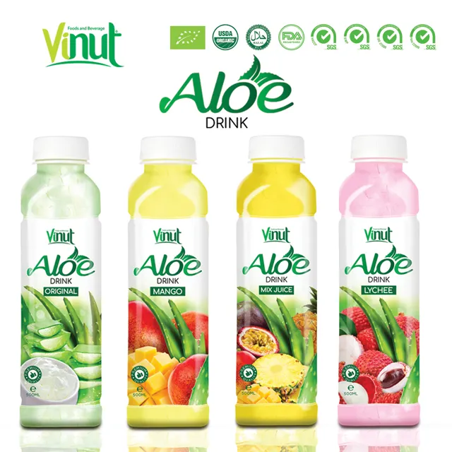 500ml Bottle Vinut Bottle aloe vera juice private label