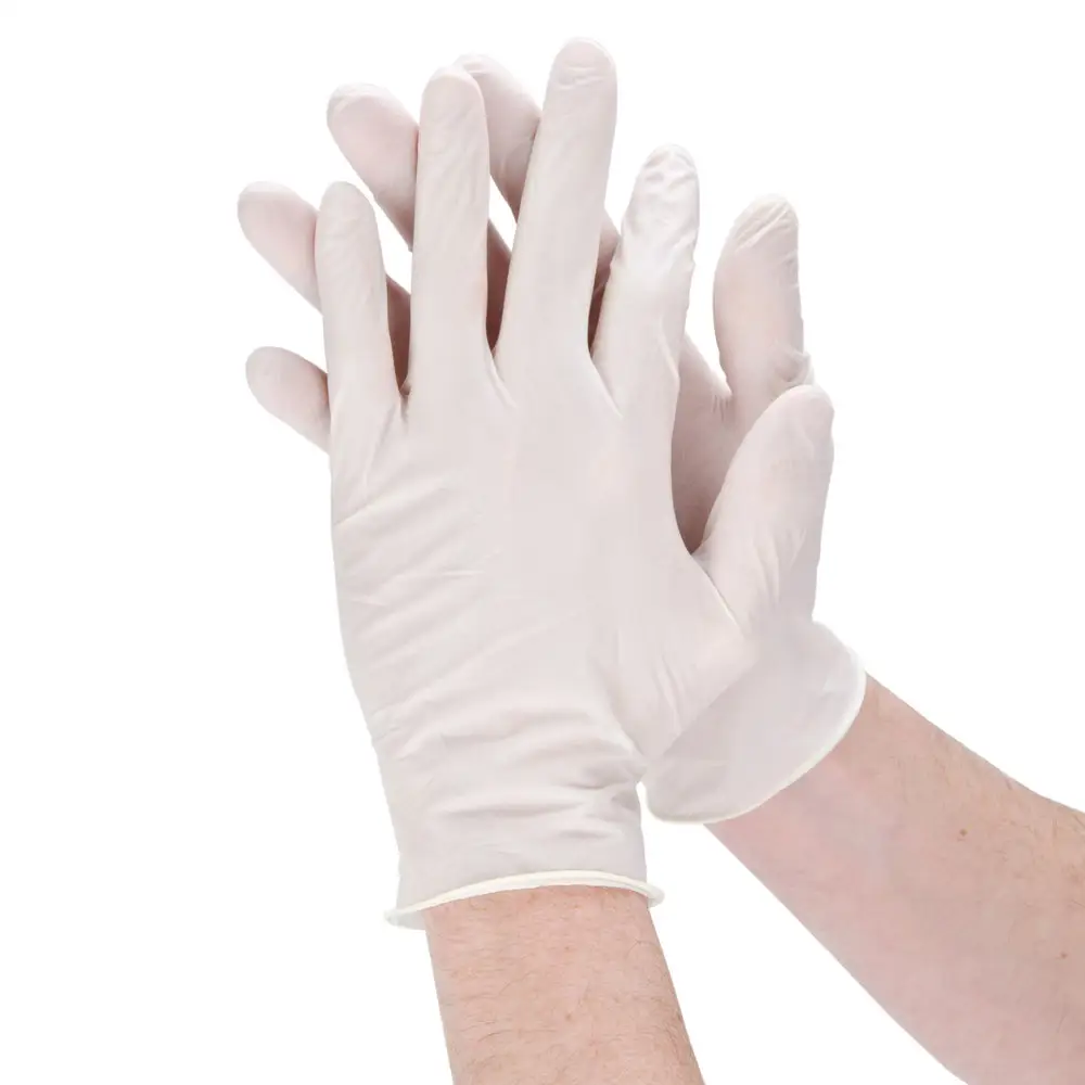 Hot sale latex examination disposable gloves manufacturer malaysia