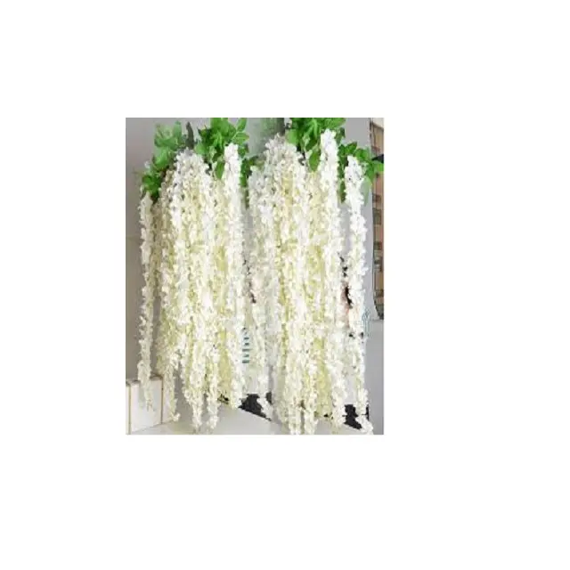 Artificial Wisteria Flower Rattan Flower Garlands For Wedding Party Centerpieces Decorations Home Ornament