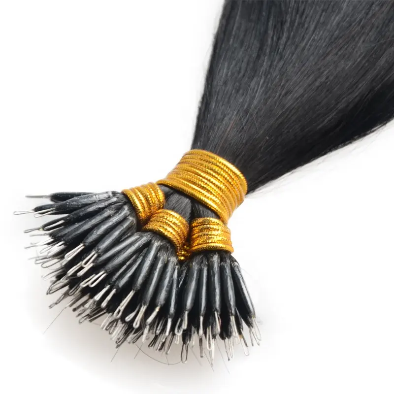 Железная проволока, нано-бусина/нано-соединение/нано-наконечник, наращивание человеческих волос, шелковистое прямое предварительно связывание, нанокольцо, наращивание волос