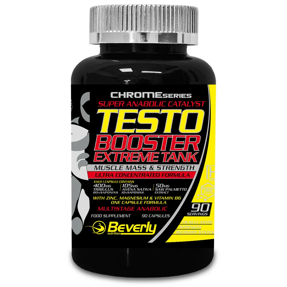 Testo Booster Beverly Nutrition. 90 Vegetable caps.