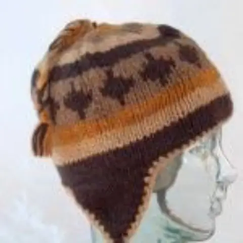 Hand Knitted Woolen Earflap Caps